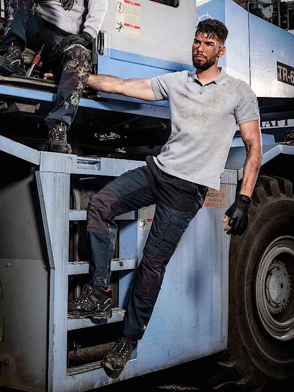 Παντελόνι Εργασίας HEROCK HECTOR Μπλε-Μαύρο Cargo 2